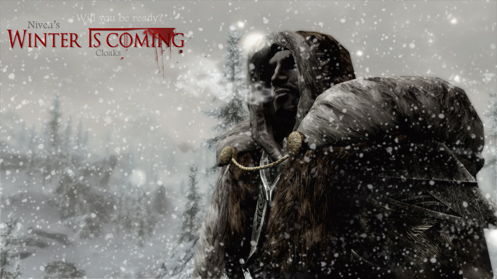 Winter is coming: fur cloaks and hoods