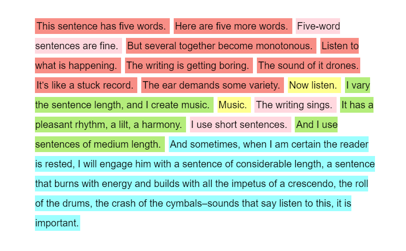 Sentence Length Colorizer for Microsoft Word